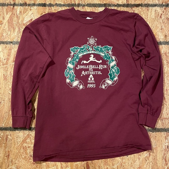 Vintage race tee, Jingle Bell Run For Arthritis 1995 - Picture 1 of 4
